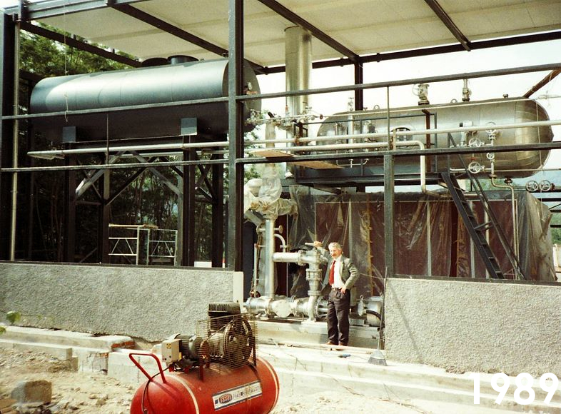 Construction of the power plant ends in 1989